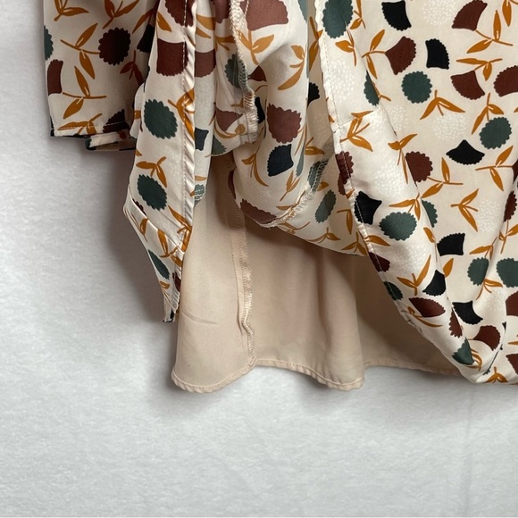 𝅺MNG by Mango silk-like flowing dress wish retro vibe—size 4 - Picture 10 of 13